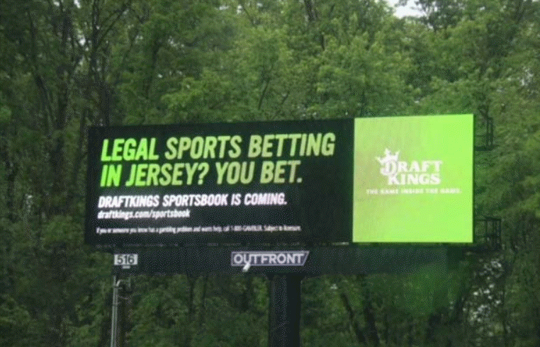 OOH gambling ad by DraftKing