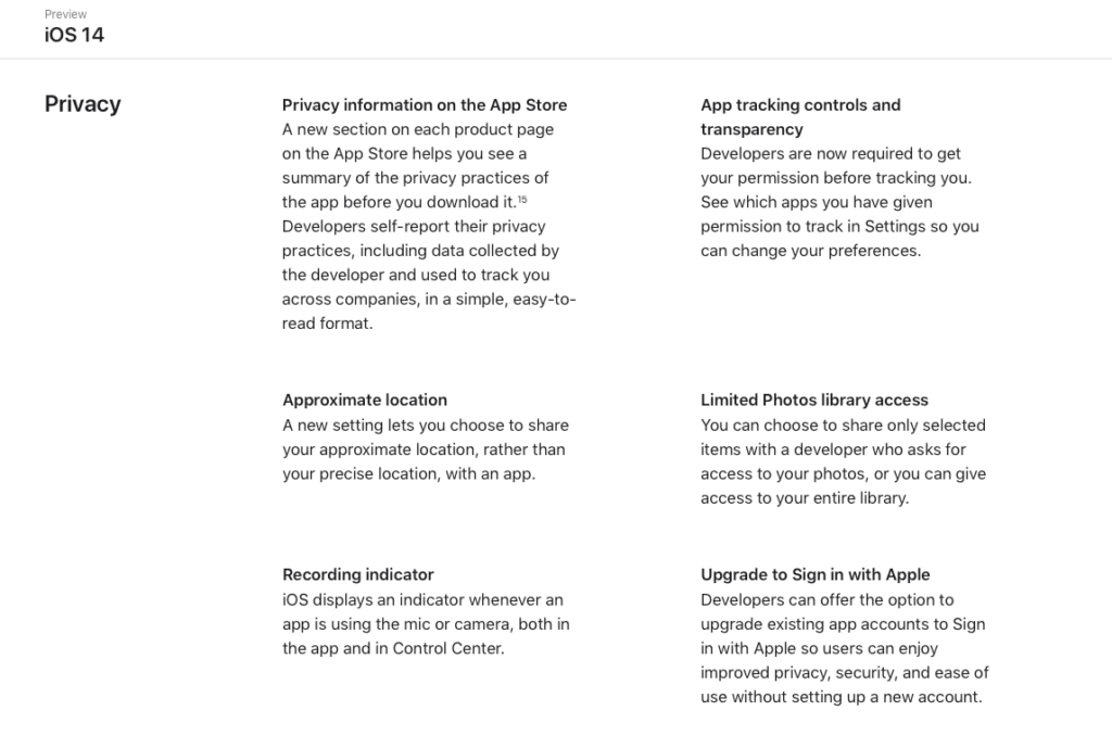 iOS 14 Privacy and Security features