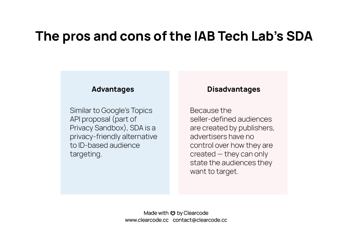 advantages and disadvantages of SDA